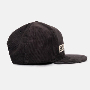 Full Corduroy Hat - Black